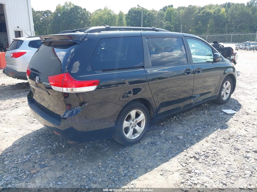 Vin: 5tdkk3dc5cs195782, lot: 46661936, toyota sienna le v6 8 passenger 20124
