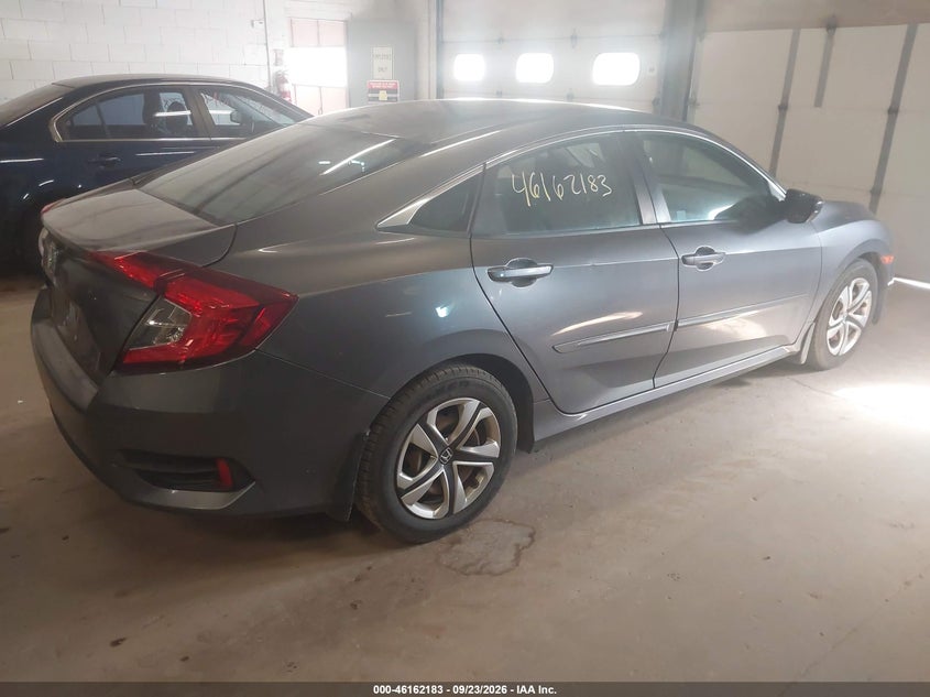 Vin: 19xfc2f52he010385, lot: 46661982, honda civic lx 20174