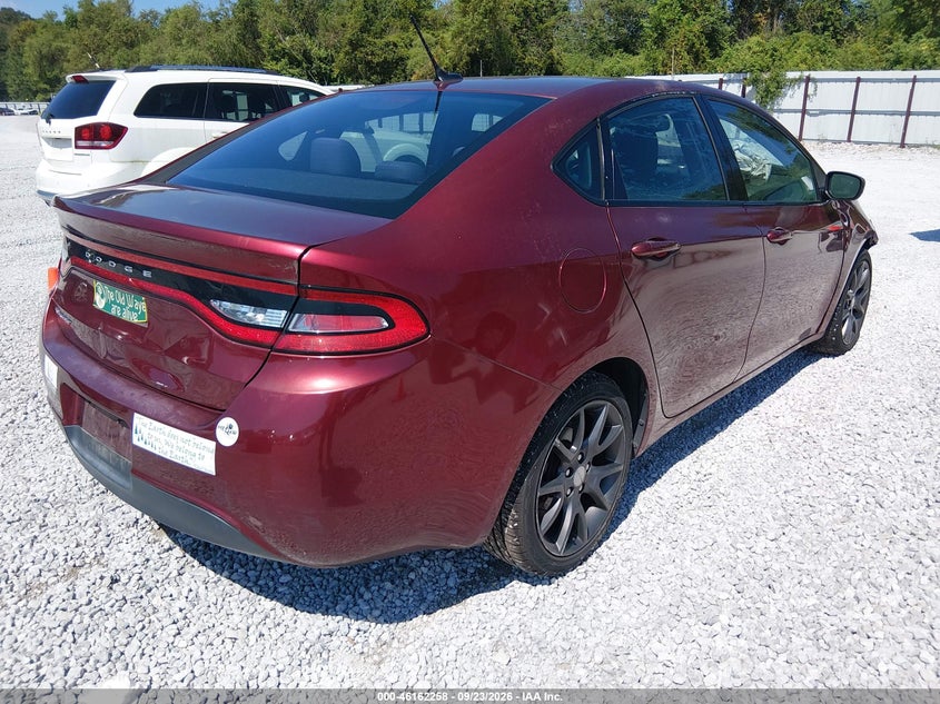 Vin: 1c3cdfaa6fd363193, lot: 46662057, dodge dart se 20154