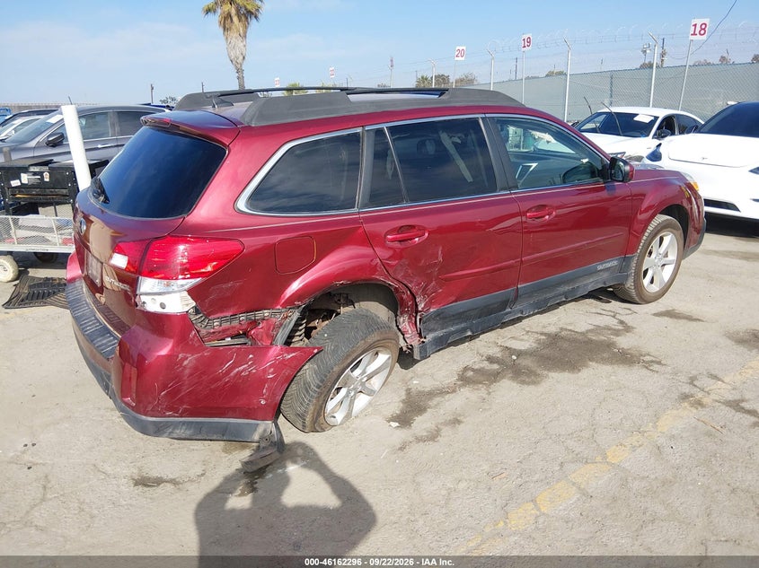 Vin: 4s4brckcxd3264737, lot: 46662095, subaru outback 2.5i limited 20134