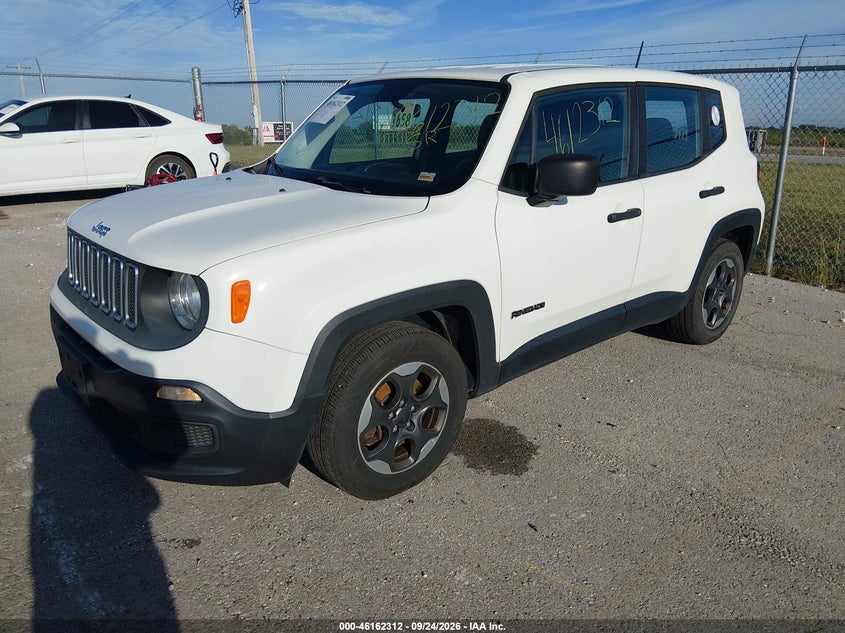 Vin: zaccjaat0fp875698, lot: 46662111, jeep renegade sport 20152
