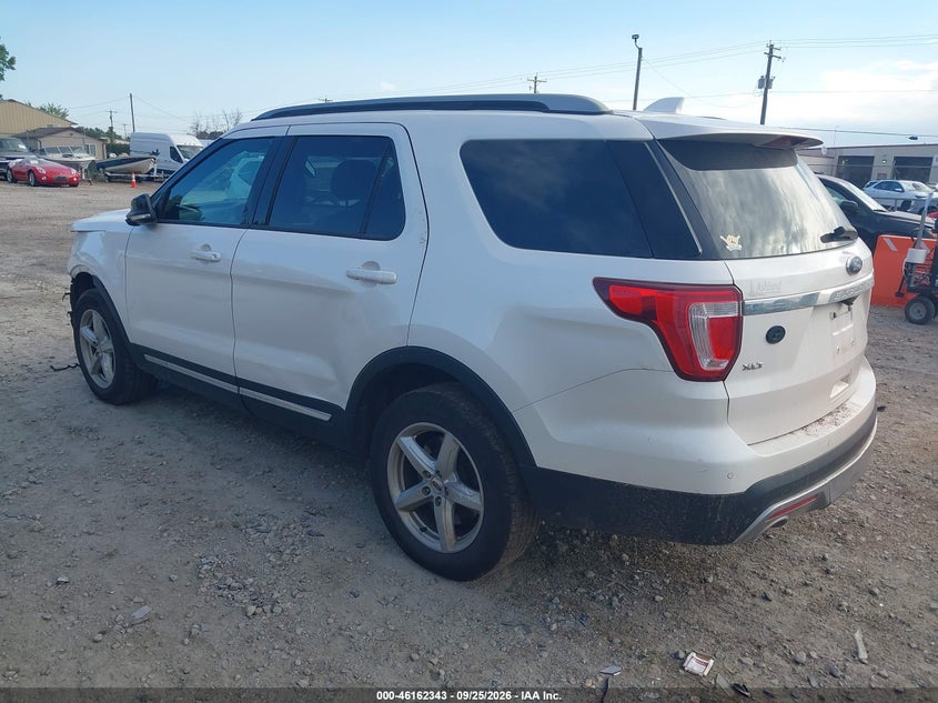 Vin: 1fm5k8d85hgd37115, lot: 46662142, ford explorer xlt 20173