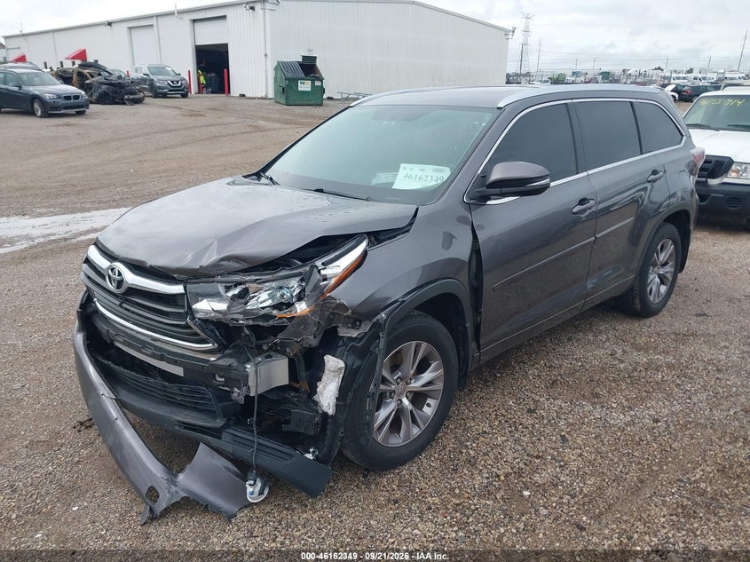 Vin: 5tdjkrfh3fs176465, lot: 46662148, toyota highlander xle v6 20152