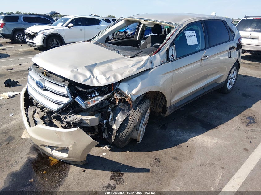 Vin: 2fmpk4g97jbc36709, lot: 46662153, ford edge se 20182