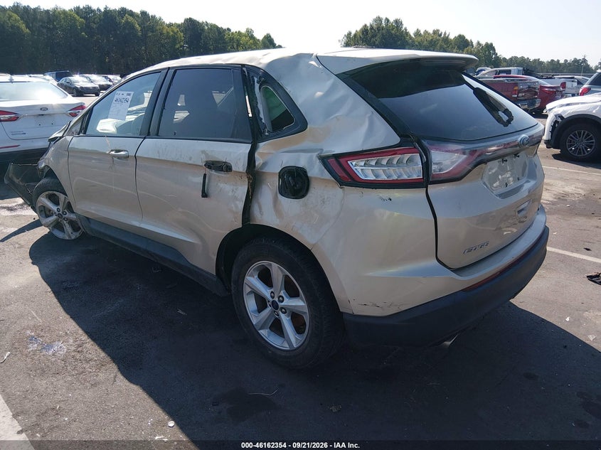 Vin: 2fmpk4g97jbc36709, lot: 46662153, ford edge se 20183