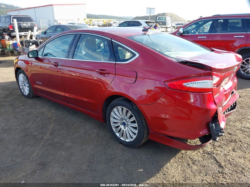 Vin: 3fa6p0luxdr257554, lot: 46662190, ford fusion hybrid se 20133