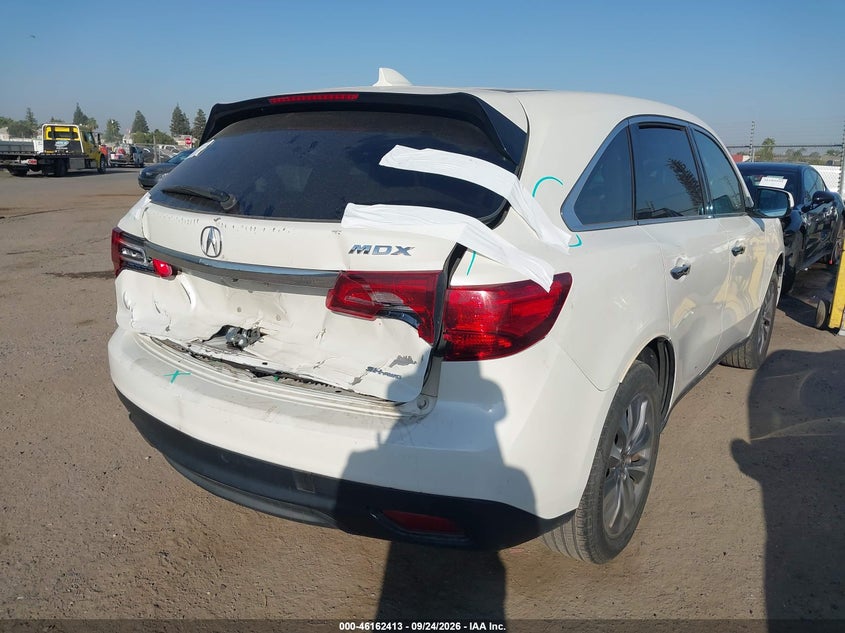 Vin: 5fryd4h44eb029997, lot: 46662212, acura mdx technology package 20144