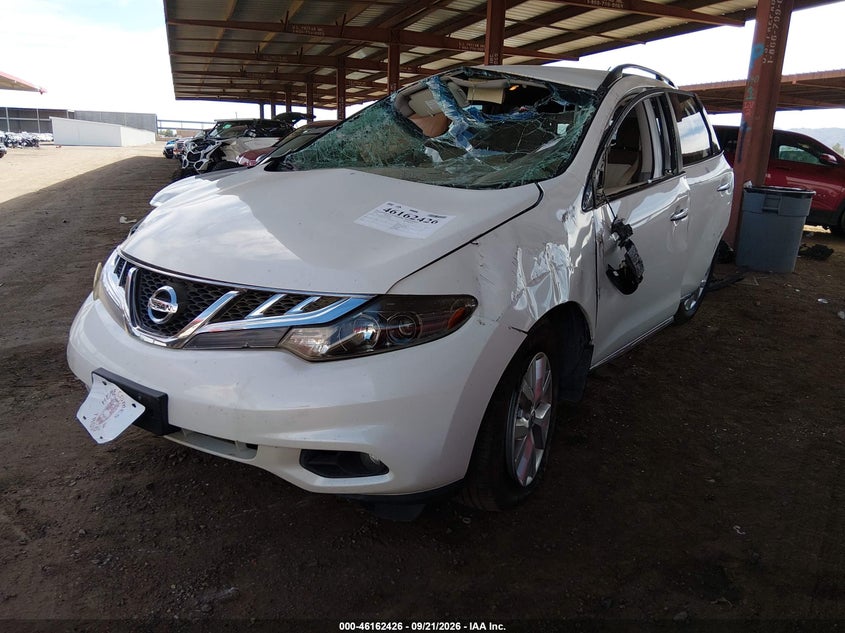 Vin: jn8az1mu4ew420785, lot: 46662225, nissan murano sv 20142