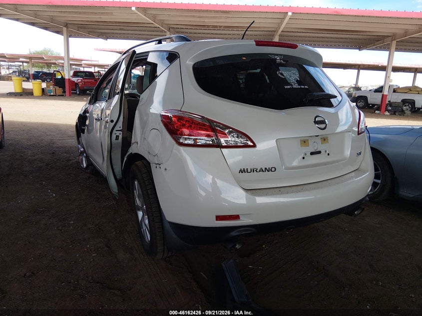 Vin: jn8az1mu4ew420785, lot: 46662225, nissan murano sv 20143