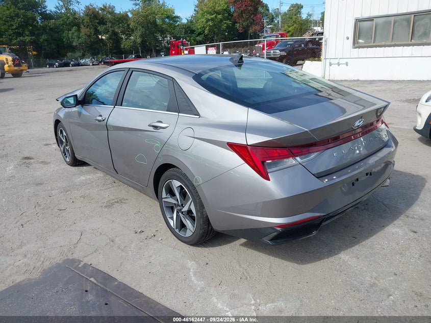 Vin: kmhln4aj7pu071062, lot: 46662246, hyundai elantra hybrid limited 20233
