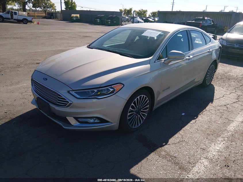 Vin: 3fa6p0ru6hr287602, lot: 46662265, ford fusion hybrid titanium 20172