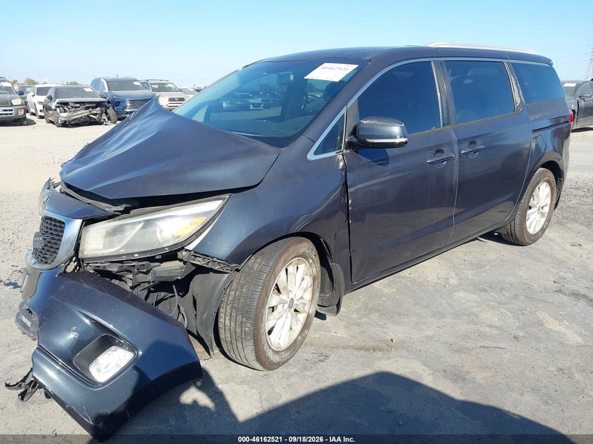Vin: kndmc5c19f6053554, lot: 46662319, kia sedona ex 20152