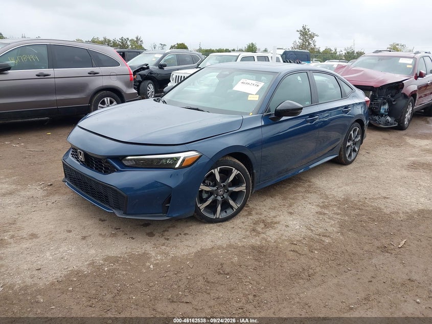 Vin: 2hgfe4f82sh354327, lot: 46662337, honda civic hybrid sport/sport touring 20252