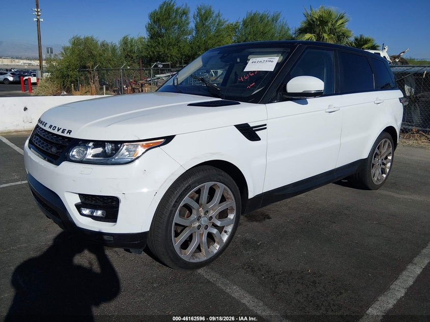 Vin: salwr2kf6ga663180, lot: 46662395, land rover range rover sport 3.0l v6 turbocharged diesel hse td6 20162