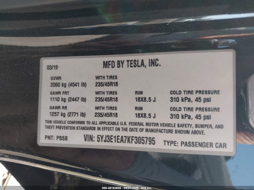 TESLA MODEL 3 - zdjęcie 9