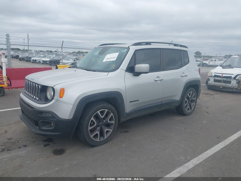 Vin: zaccjabt5fpc08448, lot: 46662465, jeep renegade latitude 20152