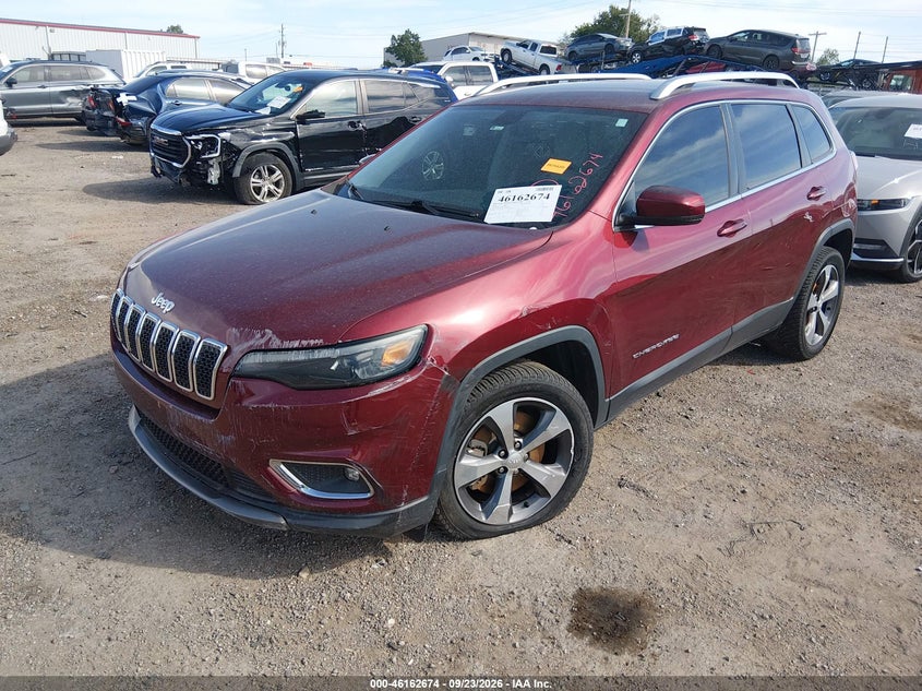 Vin: 1c4pjldb0kd278398, lot: 46662473, jeep cherokee limited fwd 20192