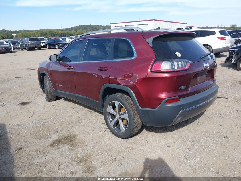 Vin: 1c4pjldb0kd278398, lot: 46662473, jeep cherokee limited fwd 20193