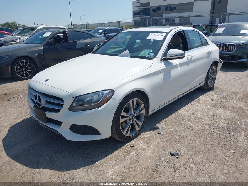 Vin: 55swf4jb2ju248882, lot: 46662487, mercedes-benz c 300 20182
