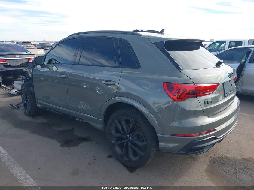 Vin: wa1eecf34m1018747, lot: 46662495, audi q3 premium plus 45 tfsi s line quattro tiptronic 20213