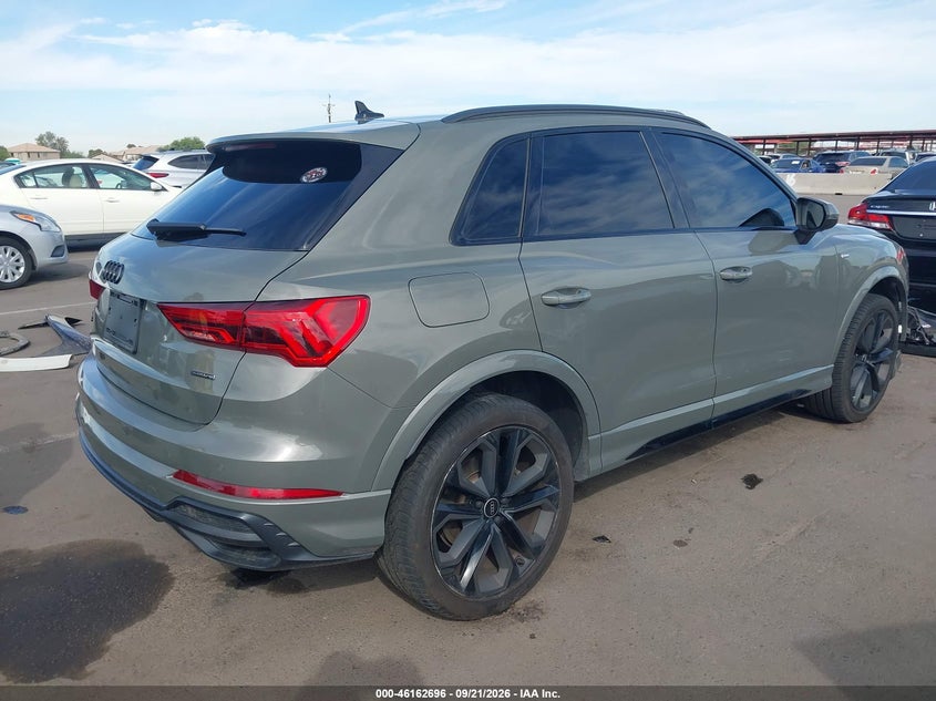 Vin: wa1eecf34m1018747, lot: 46662495, audi q3 premium plus 45 tfsi s line quattro tiptronic 20214