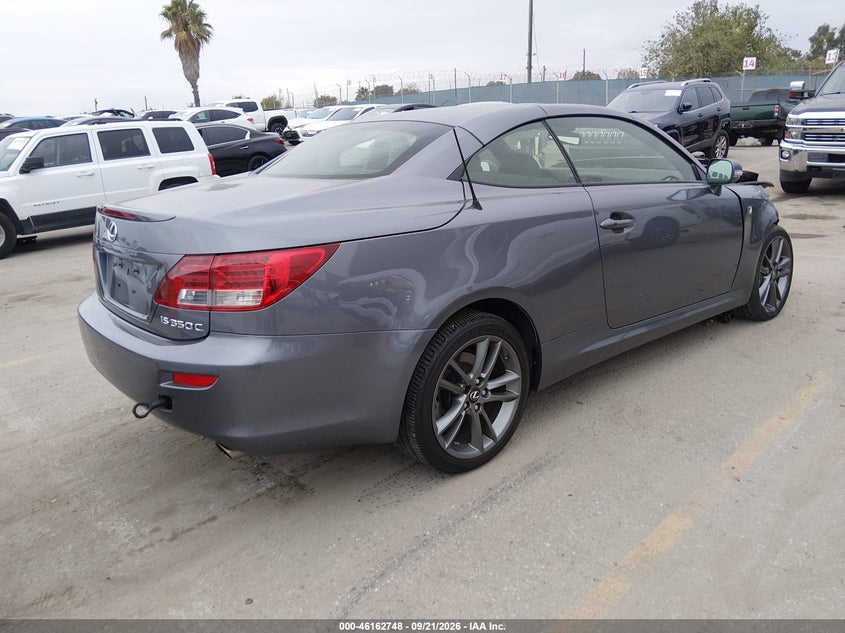 Vin: jthfe2c23d2509772, lot: 46662547, lexus is 350c 20134