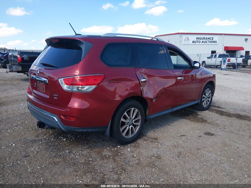 Vin: 5n1ar2mmxfc692631, lot: 46662677, nissan pathfinder sv 20154