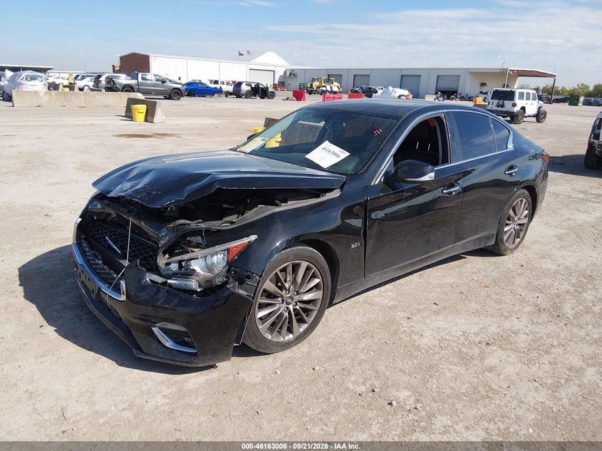 Vin: jn1ev7apxjm362166, lot: 46662805, infiniti q50 3.0t luxe 20182