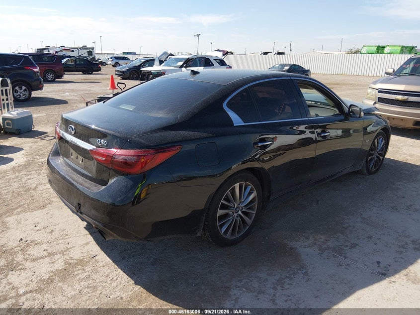 Vin: jn1ev7apxjm362166, lot: 46662805, infiniti q50 3.0t luxe 20184