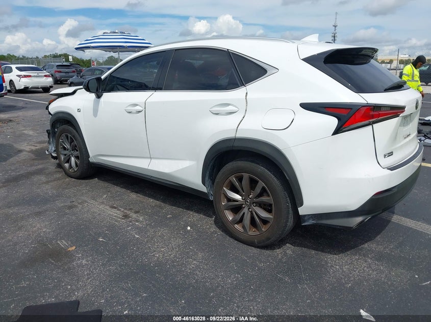 Vin: jtjjarbz3l2175219, lot: 46662827, lexus nx 300 f sport 20203