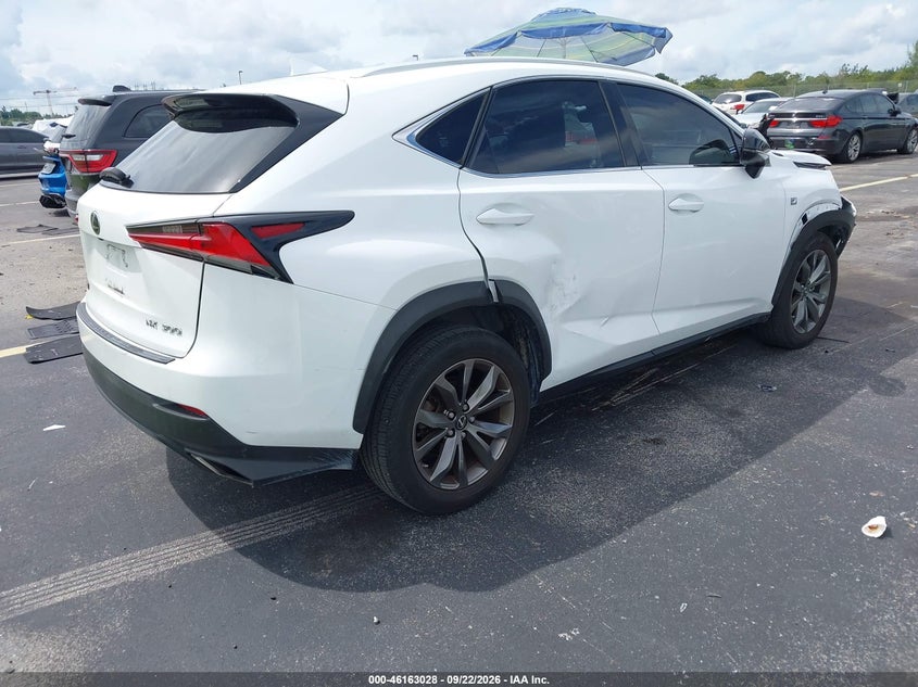 Vin: jtjjarbz3l2175219, lot: 46662827, lexus nx 300 f sport 20204