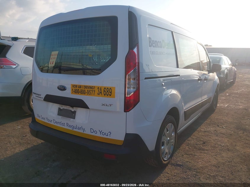 Vin: nm0le7t20n1542573, lot: 46662833, ford transit connect van xlt 20224