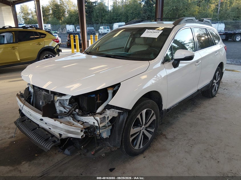 Vin: 4s4bsakc7j3341438, lot: 46662854, subaru outback 2.5i limited 20182