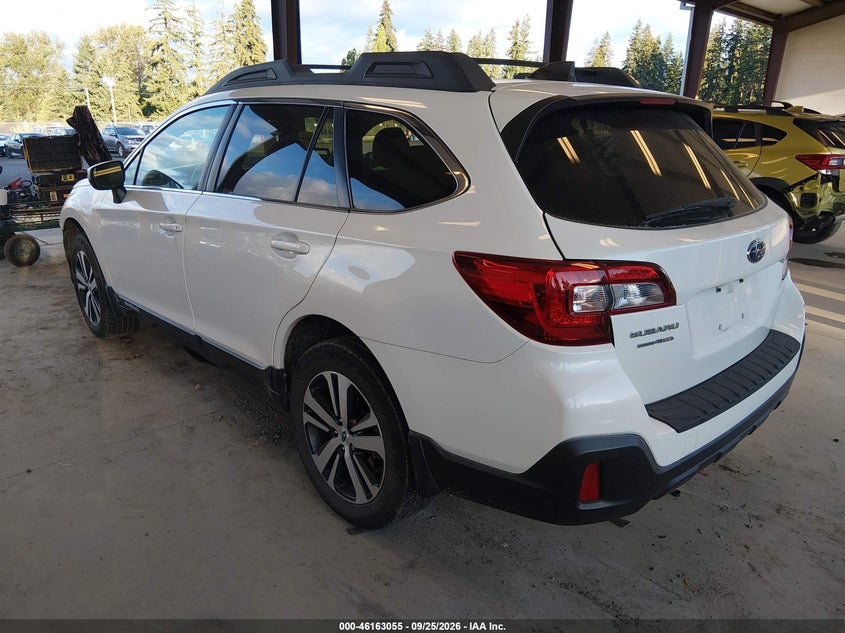 Vin: 4s4bsakc7j3341438, lot: 46662854, subaru outback 2.5i limited 20183