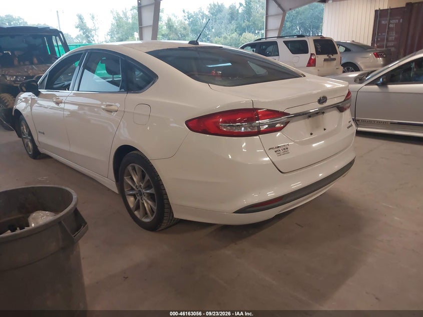 Vin: 3fa6p0lu2hr382294, lot: 46662855, ford fusion hybrid se 20173