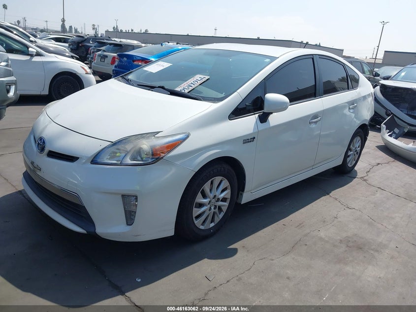 Vin: jtdkn3dp8e3056308, lot: 46662861, toyota prius plug-in 20142