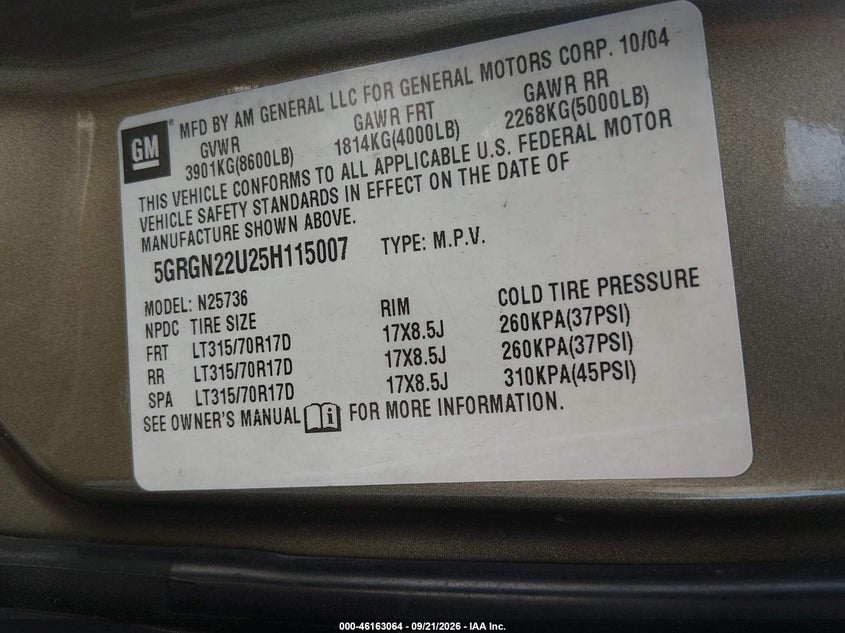 2005 HUMMER H2 SUT · Фото 9