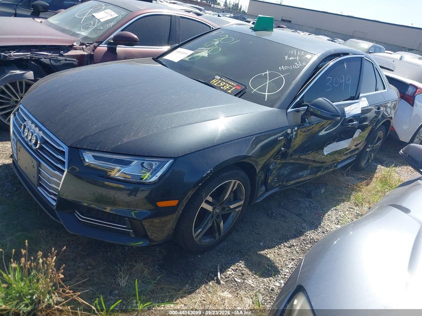 Vin: wauenaf40jn010715, lot: 46662898, audi a4 2.0t premium/2.0t tech premium 20182