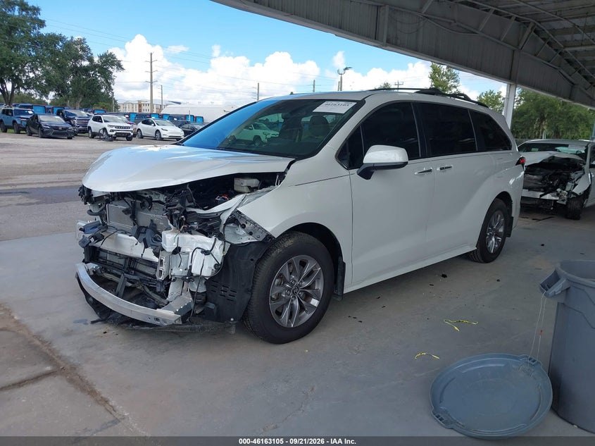 Vin: 5tdyrkec5ss278853, lot: 46662904, toyota sienna xle 20252