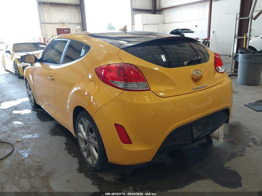 Vin: kmhtc6ad6gu272933, lot: 46662973, hyundai veloster 20163