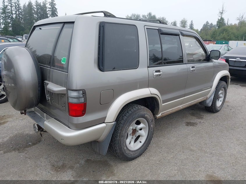 ISUZU TROOPER 2001 VIN JACDJ58X117J05618