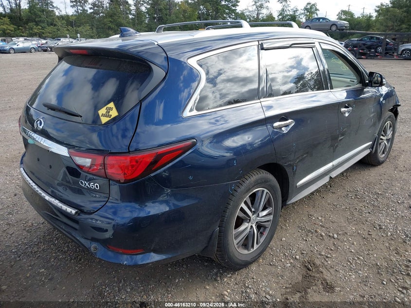Vin: 5n1dl0mm5lc535328, lot: 46663009, infiniti qx60 luxe awd 20204