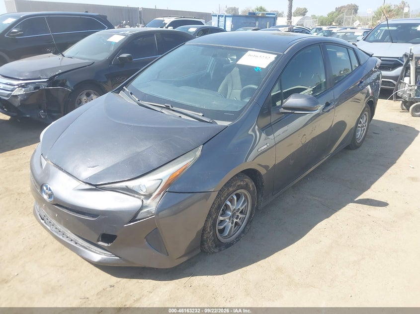 Vin: jtdkbrfuxg3016572, lot: 46663031, toyota prius two 20162