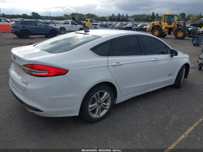 Vin: 3fa6p0luxjr246582, lot: 46663034, ford fusion hybrid se 20184