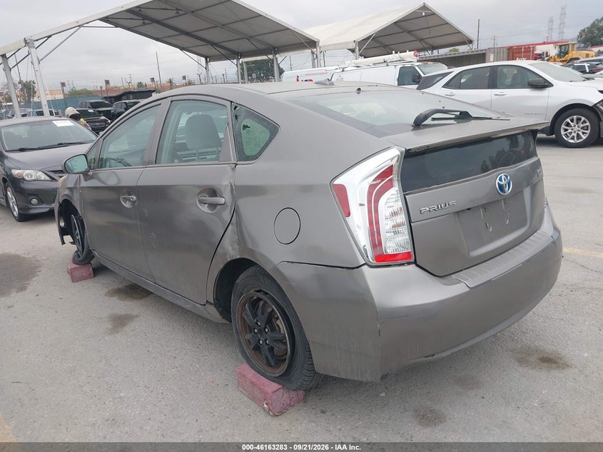 Vin: jtdkn3du9c5391097, lot: 46663082, toyota prius three 20123