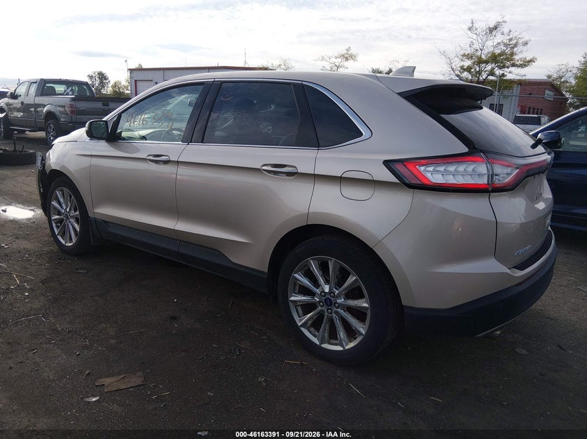 Vin: 2fmpk4k98hbb35941, lot: 46663190, ford edge titanium 20173