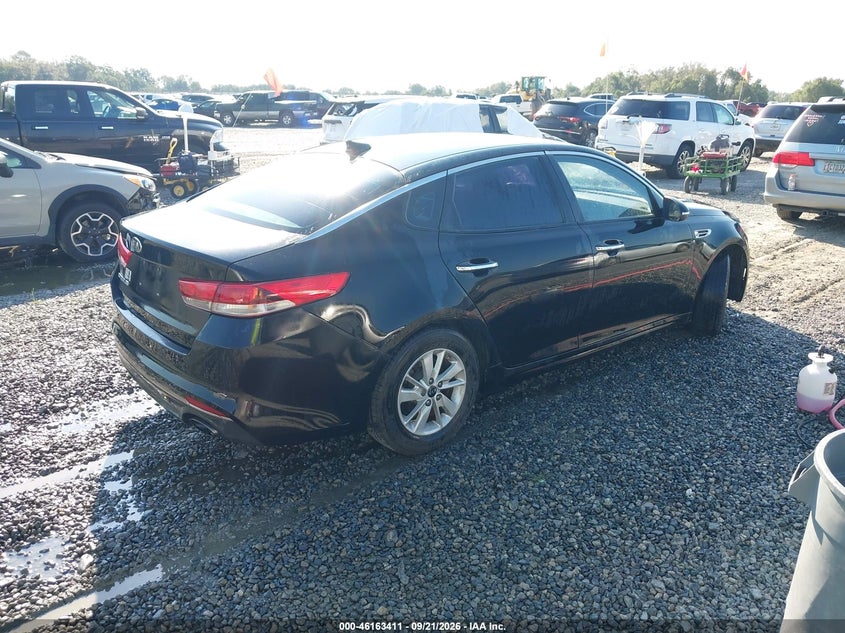 Vin: 5xxgt4l30gg022835, lot: 46663224, kia optima lx 20164