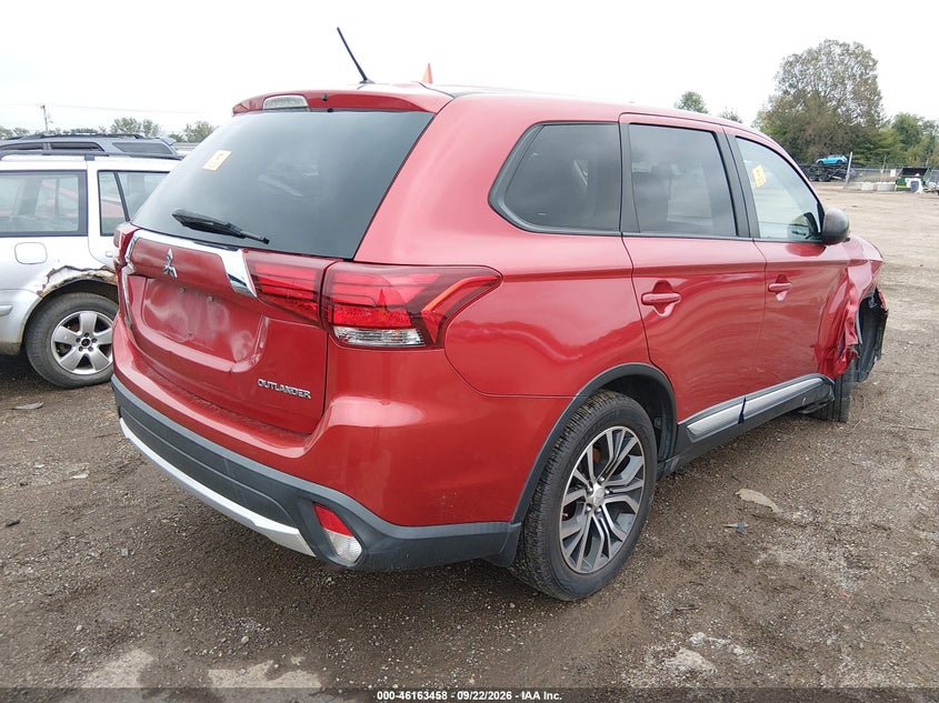 Vin: ja4az3a32gz015068, lot: 46663300, mitsubishi outlander es 20164