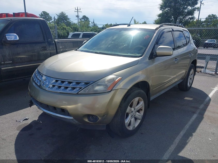 2006 Nissan Murano S, Обычный износ, IAAI, VIN JN8AZ08W46W539847 — фото 2