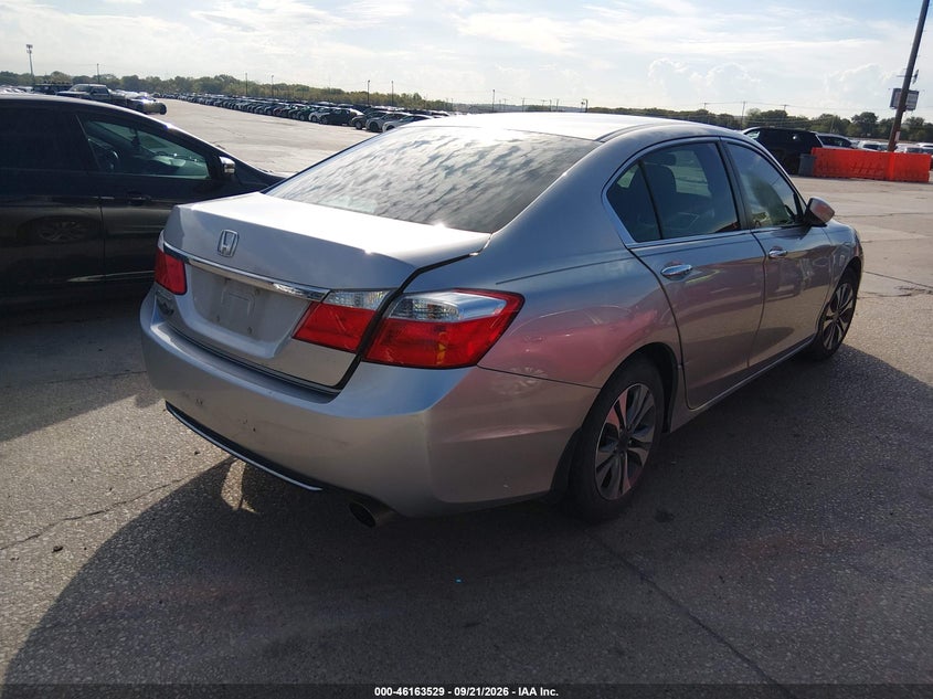 Vin: 1hgcr2f33ea104596, lot: 46663371, honda accord lx 20144